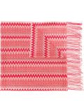 wavy pattern knitted scarf
