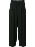 cropped wide-leg trousers