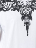 patterned collar T-shirt