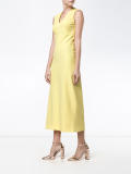 V-neck midi dress