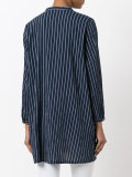 tied neck striped tunic