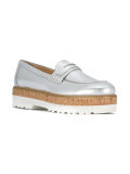 metallic loafers 