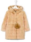 pom-pom charm padded jacket