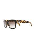 square tortoiseshell sunglasses