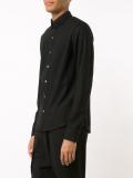 pinned collar shirt