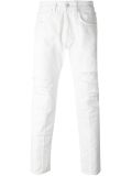 distressed slim fit jeans