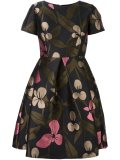 floral jacquard dress
