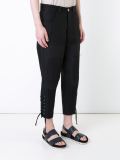 tapered cropped trousers