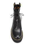 chunky sole lace-up boots