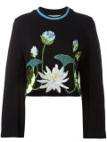 floral embroidered formal top 