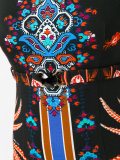 patterned fitted dress