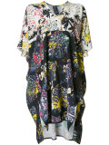 abstract print shift dress