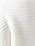 three-quarters sleeve ribbed cardigan