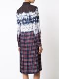 tie-dye plaid shirt dress