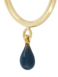 hoop teardrop bead earrings