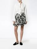 'Winsome' vine embroidered skirt