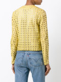 perforated leather jacket 