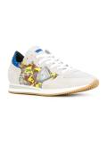 camouflage detail lace-up sneakers