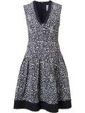 brush splatter print dress