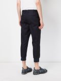 slim fit cropped trousers