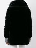 high neck zipped coat