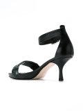 embellished kitten heel sandals