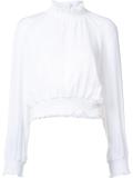 ruffled blouse