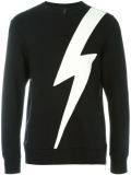 lightning bolt patch sweatshirt