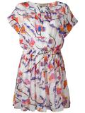 floral print flared dress
