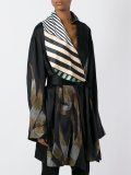 embroidered satin kimono