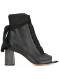 open-toe ankle boot