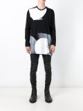 printed long sleeve sweater