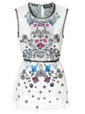 floral embroidered top