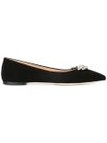 crystal embellished pointed ballerinas