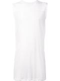 sheer sleeveless T-shirt