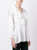 ruffled neck blouse 