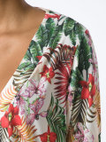 tropical print beach dress