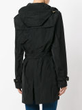 hooded trench coat