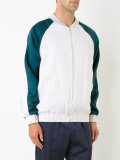 contrast bomber jacket 