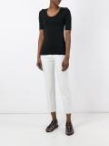 scoop neck T-shirt