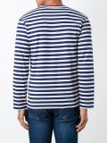 striped crew neck sweatshirt