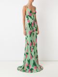 floral print silk dress