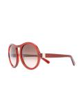 round frame aviator sunglasses