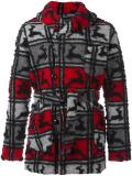 shawl collar knitted coat