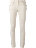 frayed trim jeans 