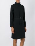 belted midi dress