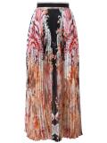 floral print pleated skirt