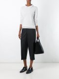 tapered cropped trousers