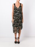 floral embellished mid-length dress