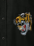 embroidered tiger shirt